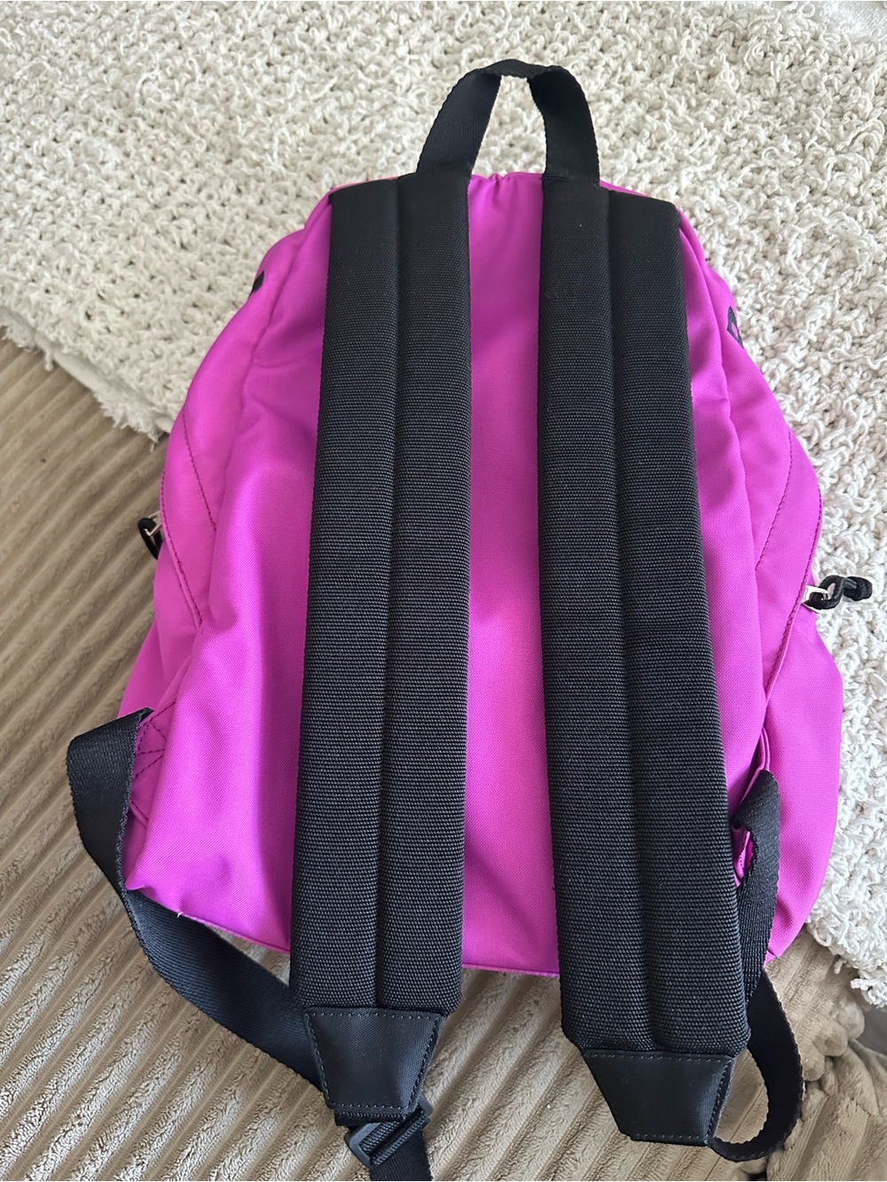 BALENCIAGA LOGO WHEEL SPORT NYLON PINK BACKPACK - Picture 10 of 11